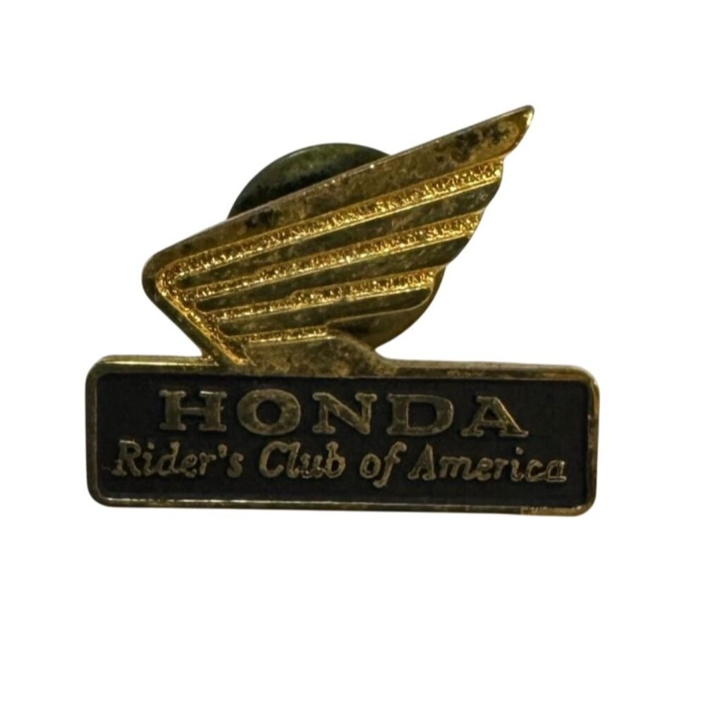 Vintage Honda Rider's Club of American Lapel Pin 1999 Motorcycle Biker Gold Tone